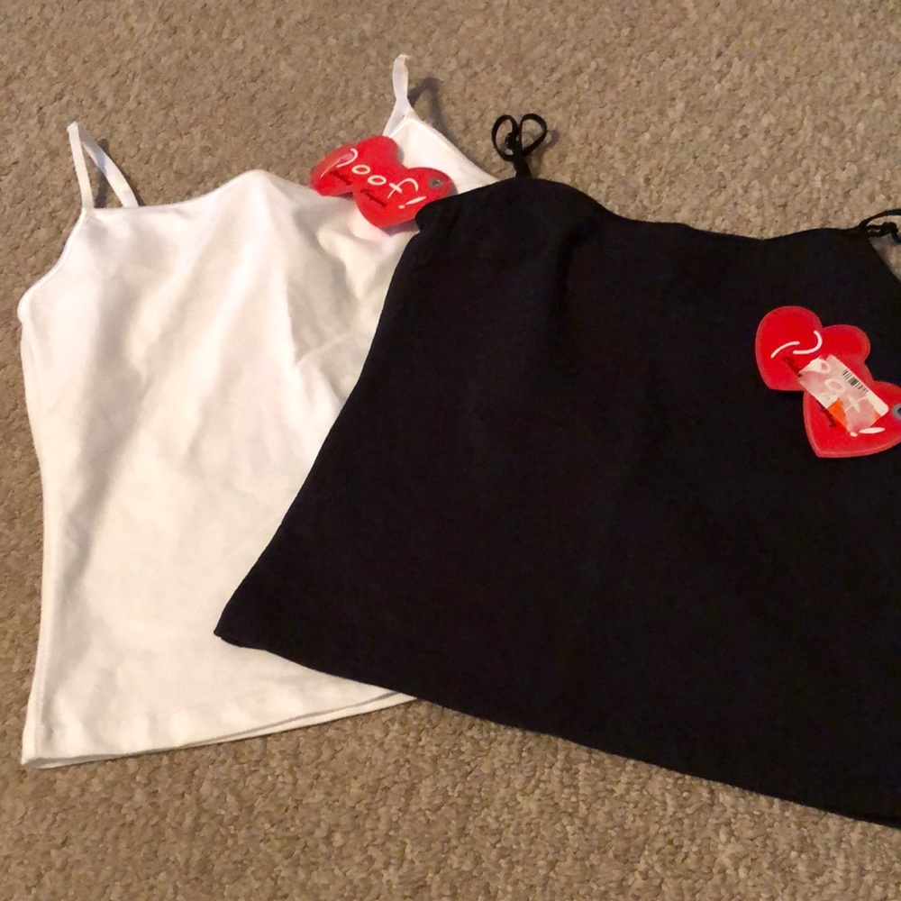 NWT (2) Girls Poof! Tank Tops
